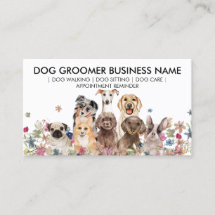 Dog Walker Appointment Business Card