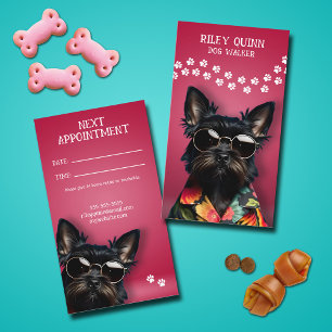 Dog Walker Appointment Card