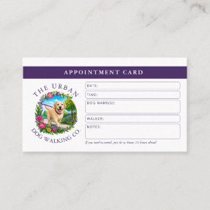 Dog Walker Appointment Card - Labrador