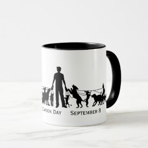 Dog Walker Appreciation Day Silhouette Mug 2