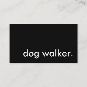 dog walker. business card