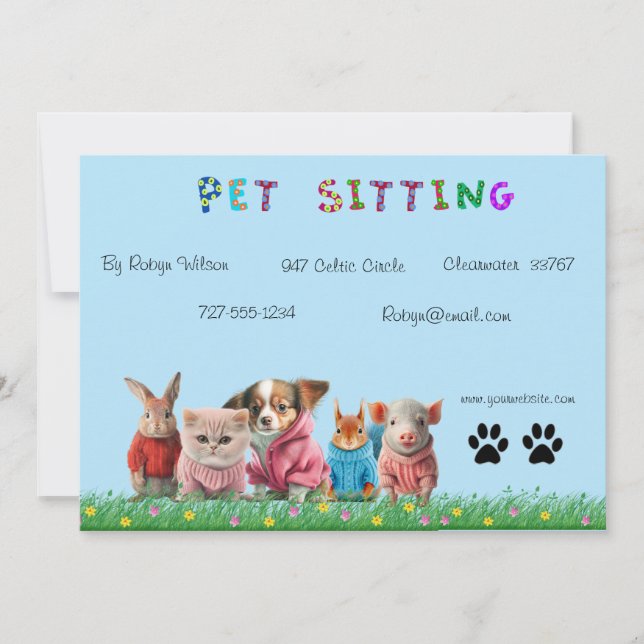 Dog Walker Business Card (Front)
