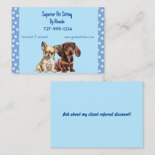 Dog Walker Business Card