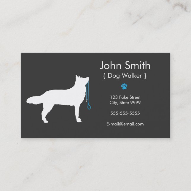 Dog Walker Business Card (Front)
