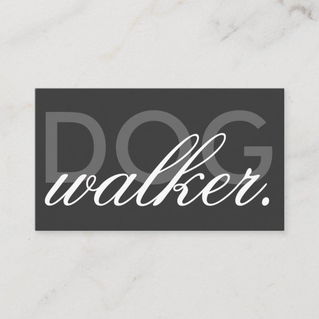dog walker business card (Front)