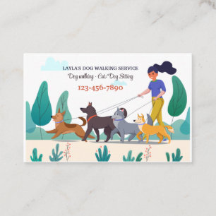 Dog Walker Business Card