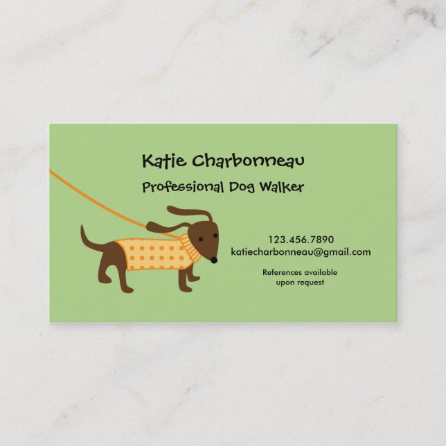 Dog Walker Business Card (Front)