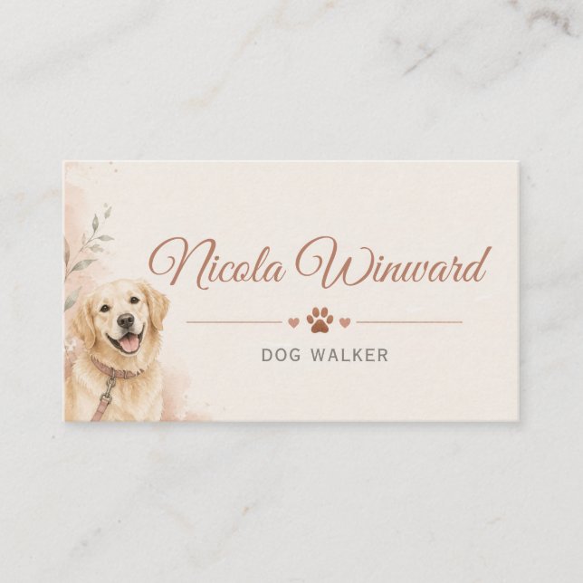 Dog Walker Business Card (Front)