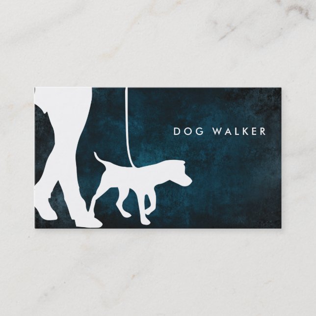 Dog walker business card 3.5" x 2.0", 100 pack (Front)