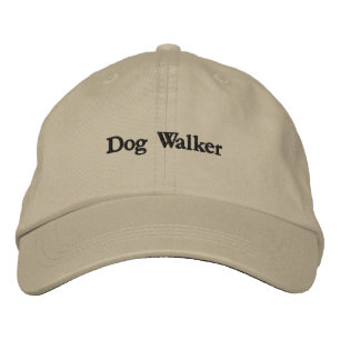 Dog Walker Embroidered Khaki Hat