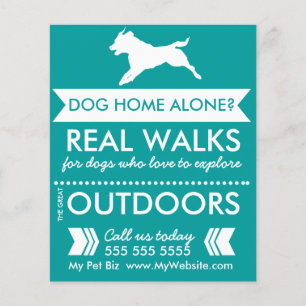 Dog Walker Flyer - Personalizable