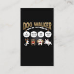 Dog Walker Funny Dog Walking Pet Sitter Gift Business Card<br><div class="desc">Dog Walker Funny Dog Walking Pet Sitter Gift. Funny Pet Sitter Gift for Pet Lover. Dog Walker Paw Animal Sitting Job Love.</div>