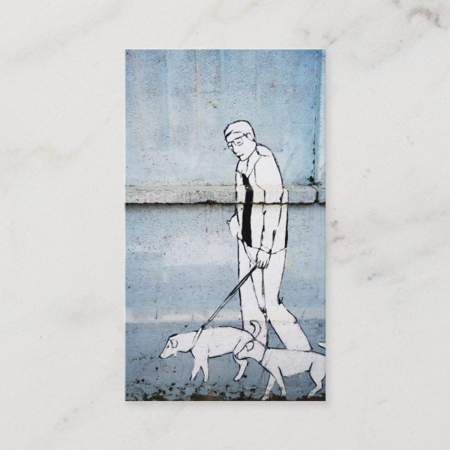 dog walker graffiti business card (Front)
