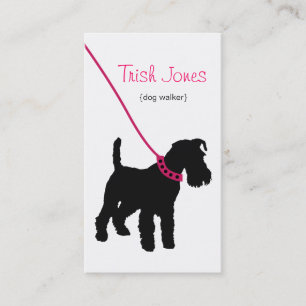 Dog Walker (hot pink) Business Card