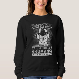Dog Walker Inspector Inu Sheriff Dog Trainer Shiba Sweatshirt