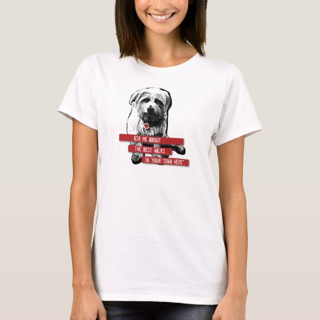 Dog Walker Long Sleeved T-shirt - Personalizable (Front)