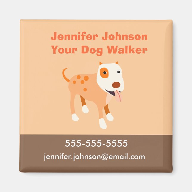 Dog Walker Magnet (Front)