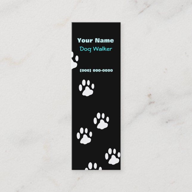 Dog Walker Mini Business Card (Front)