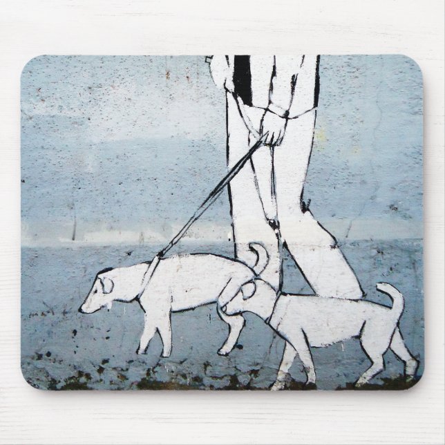 dog walker mouse mat (Front)