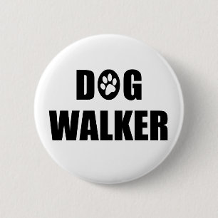 Dog Walker (paw) 6 Cm Round Badge