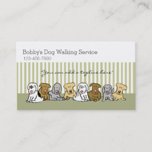 Dog Walker Pet Business Customisable Business Card