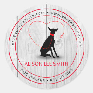 Dog walker / Pet Care Sitting Classic Round Sticker