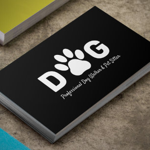 Dog Walker Pet Sitter Business Card