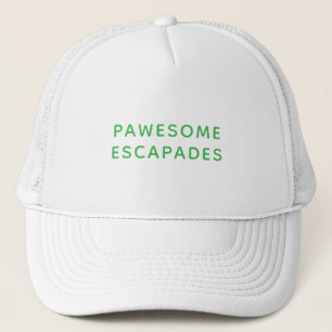 Dog Walker & Pet Sitter Green Text Trucker Hat
