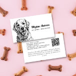 Dog Walker Pet Sitter Labrador Business Card<br><div class="desc">Advertise your mobile dog walking or sitting business with these modern business cards.</div>