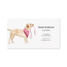 Dog Walker Pet Sitting Business Card