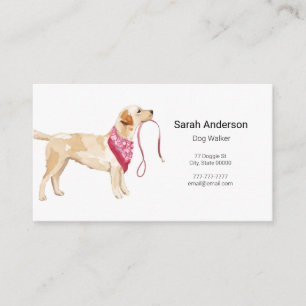 Dog Walker Pet Sitting Business Card