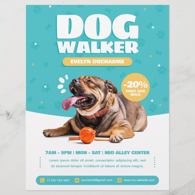Dog walker / Pet Sitting Flyer (Front)