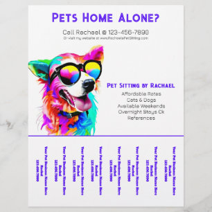 Dog Walker Pet Sitting Personalised Tear Sheet