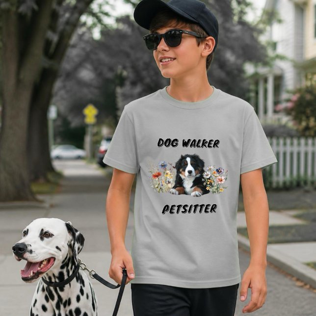 Dog Walker Petsitter Advertisement T-Shirt (Creator Uploaded)