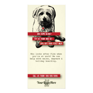 Dog Walker Rack Card - Personalise All Text