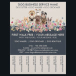 Dog Walker Service Ivory Navy Flyer<br><div class="desc">Dog Walker Service Ivory Navy</div>