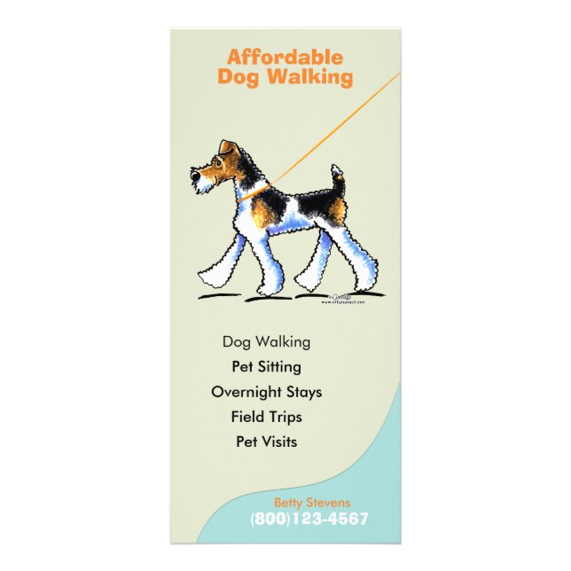 Dog Walker Sitter Business Rate Card (Front)