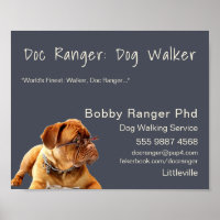 Dog Walker Trainer Photo Advertising Great Busines