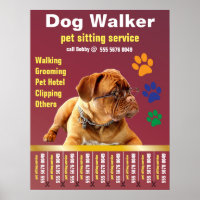 Dog Walker Trustworthy Care Pet Sitting Service Ad