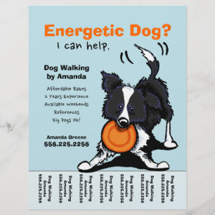 Dog Walker Walking Personalised Tear Sheet