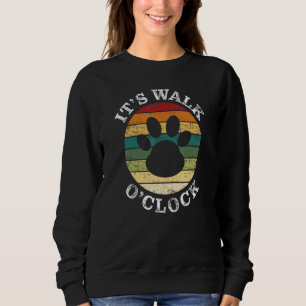 Dog Walker Walking Sitting Dogs Cute Retro Style Sweatshirt