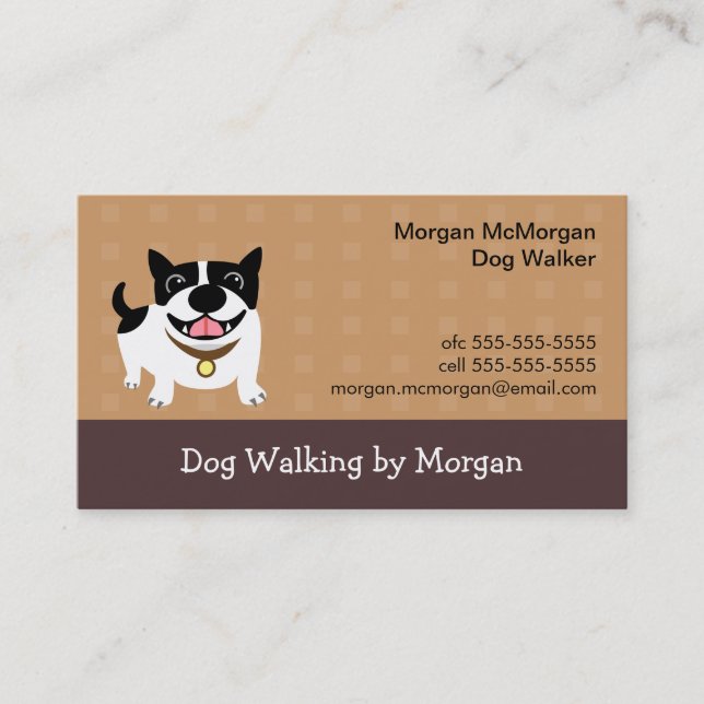 Dog Walker's Business Card (Front)