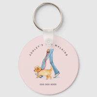 Dog walker's promotional cute Keychain