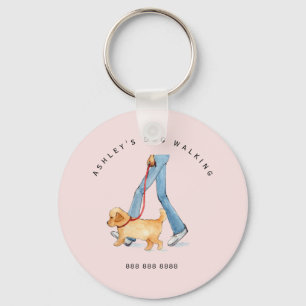 Dog walker's promotional cute Keychain