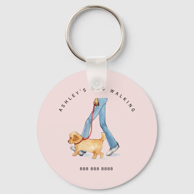 Dog walker's promotional cute Keychain (Front)