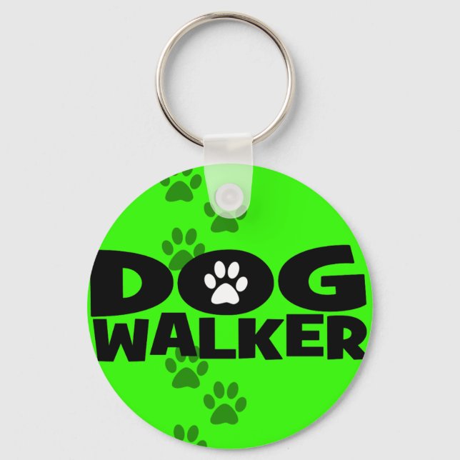 Dog Walking and Dog Walker promotion! Key Ring (Front)