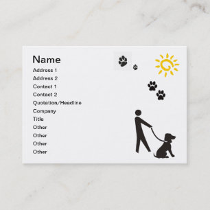 Dog Walking Business Card