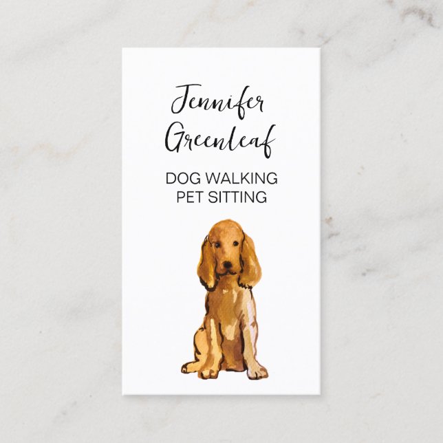 Dog walking Business Card (Front)