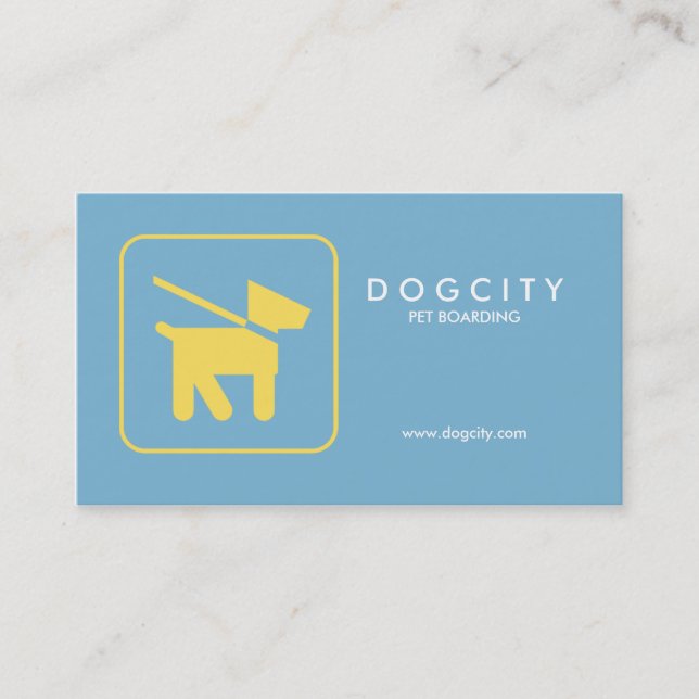 Dog Walking Business Card, Pet Sitter business car Business Card (Front)