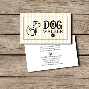 Dog Walking Business Card Template Professional